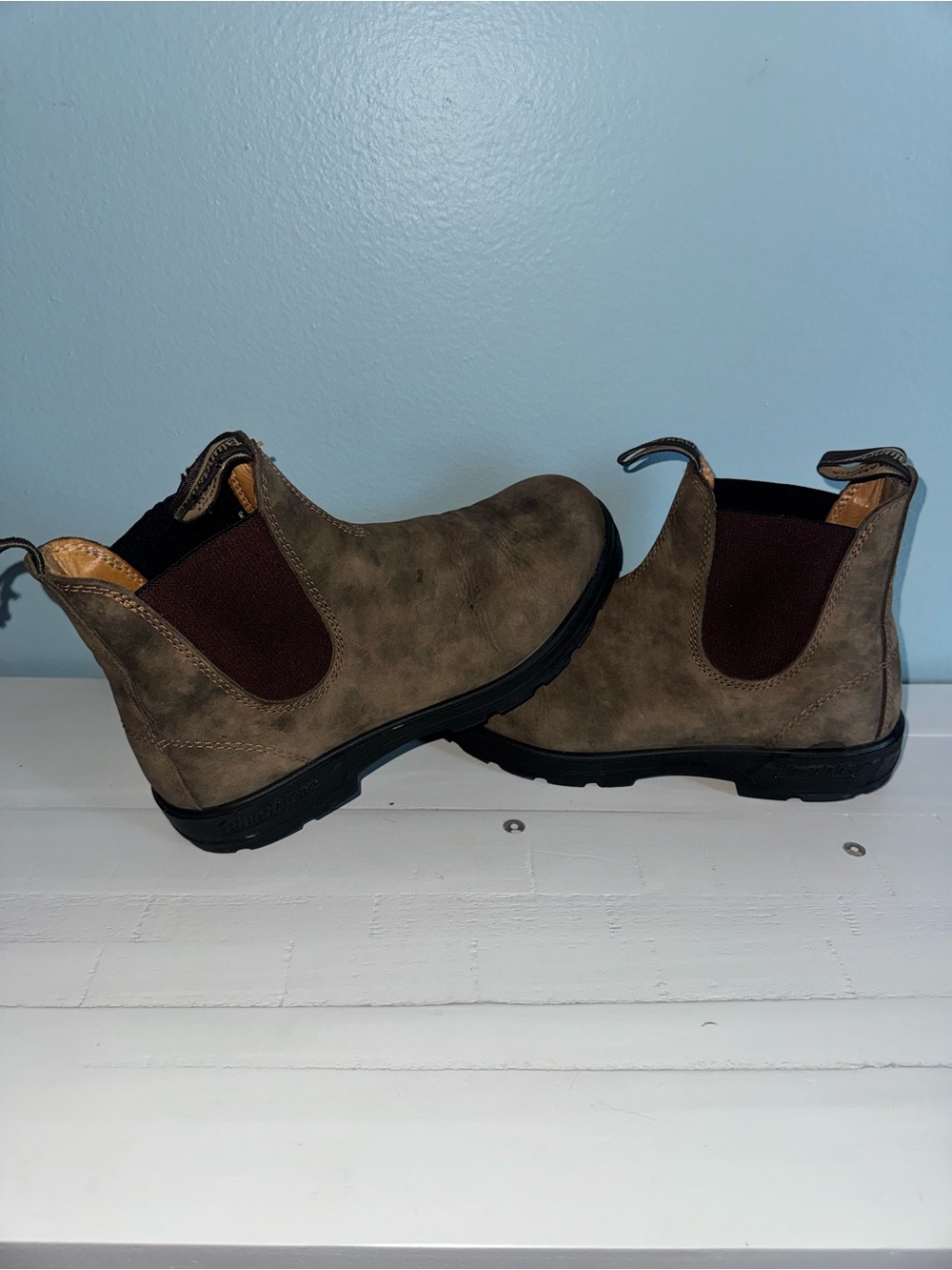 Blundstone Rustic Brown Leather Chelsea Boots AUS 6.5 / US Womens 9.5 Mens 7.5